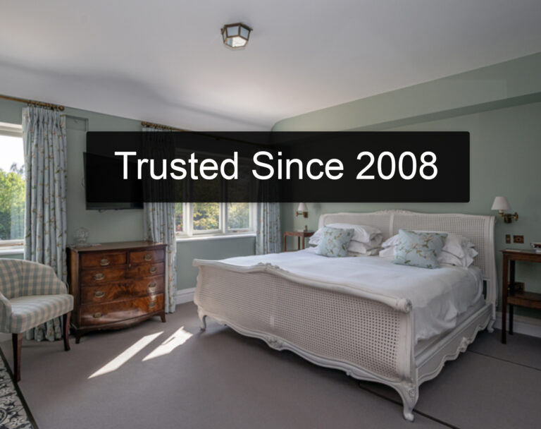 Completed interior decorating project in Wirral – light and airy painted bedroom